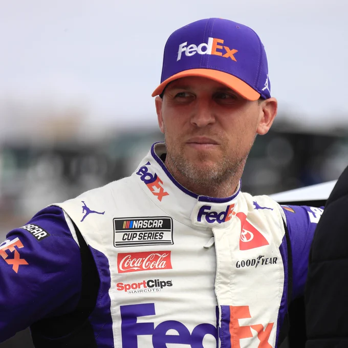 Picture of Denny Hamlin, driver of the No. 11 car for Joe Gibbs Racing.