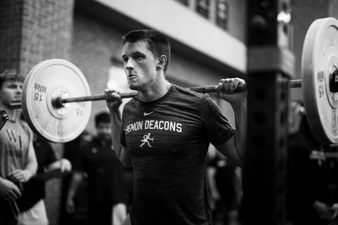Wake Forest Football Weight Lifting