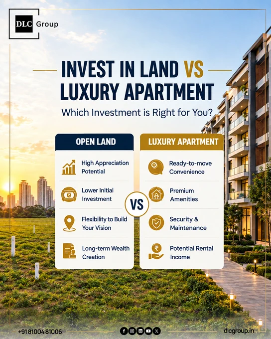 Land vs Luxury Apartment — which investment approach fits your goals
