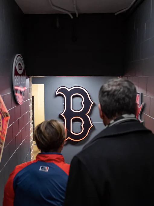 Governor Healey at Fenway Park.